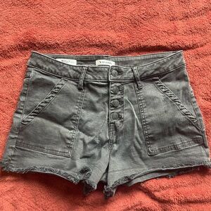 Black Jean shorts